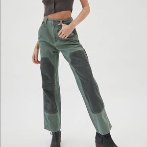 BDG jack high waisted carpenter jean- olive